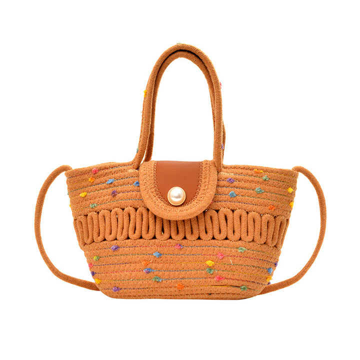 WoCharming Woven Mini Tote Bag Bowlift