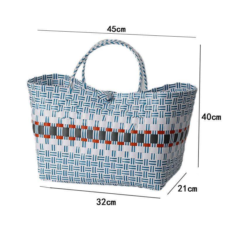 Large Capacity Woven Shopping Tote Bowlift