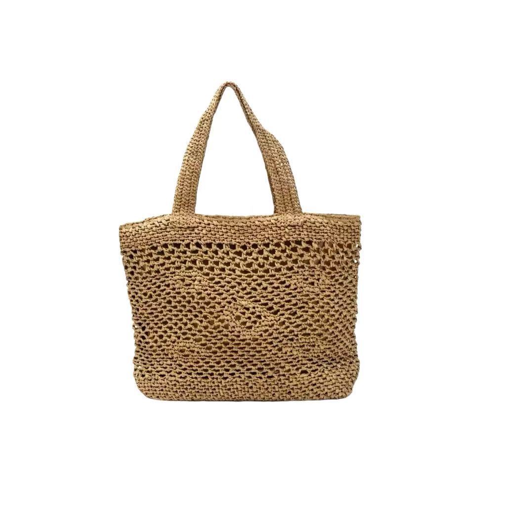 Macrame Handbag with Airy Structure Bowlift