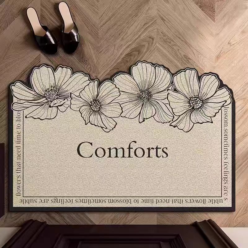 Floral Welcome Mat Bowlift