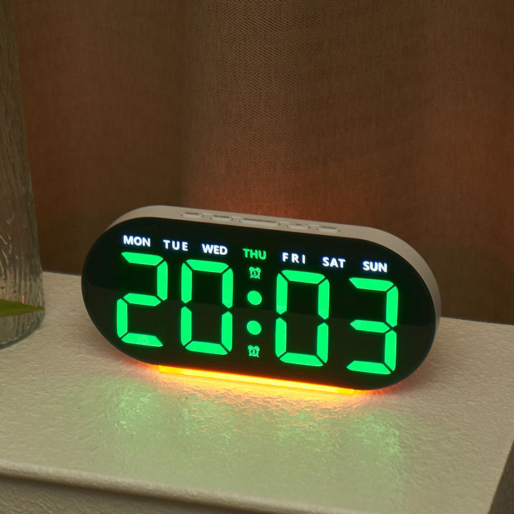 Digital alarm clock with adjustable LED display Bowlift