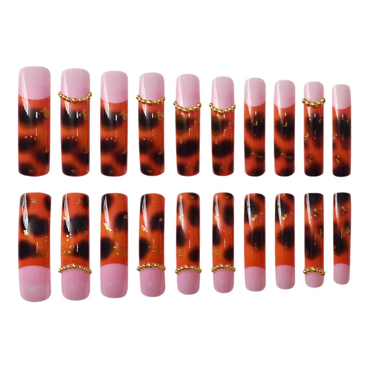 Elegant Tortoise Shell Acrylic Nail Enhancements Bowlift