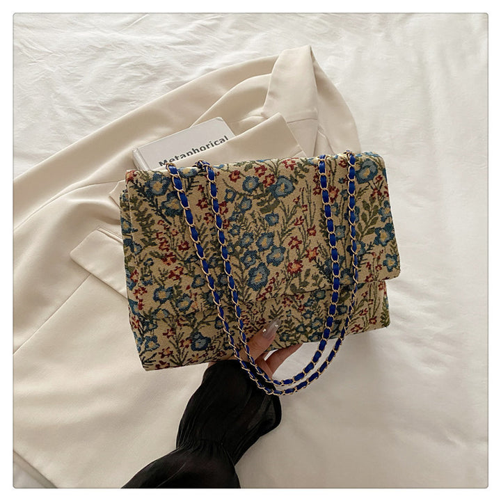 Elegant Floral Embellished Handbag Bowlift