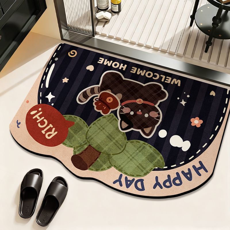 Cat-Theme Decorative Bath Mat