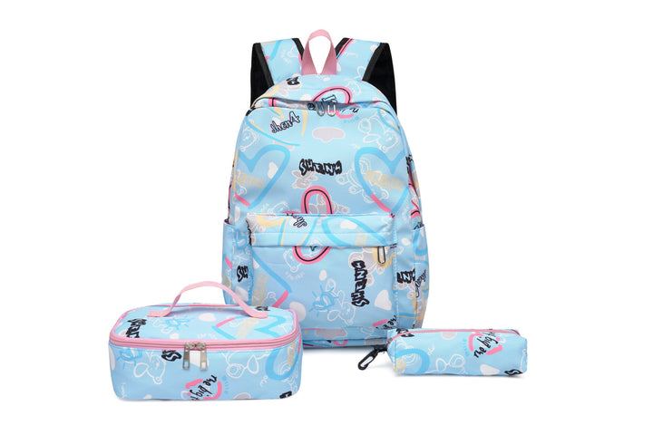 Backpack set with insulated lunch box and pencil case Bowlift