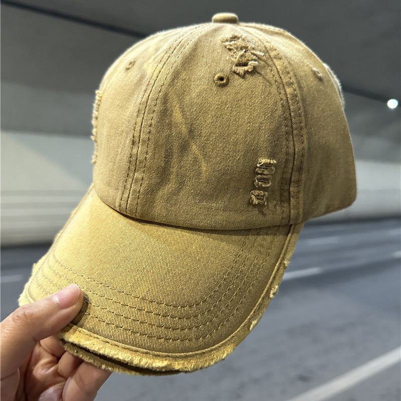 Women's Distressed Denim Baseball Cap Bowlift 1784084028