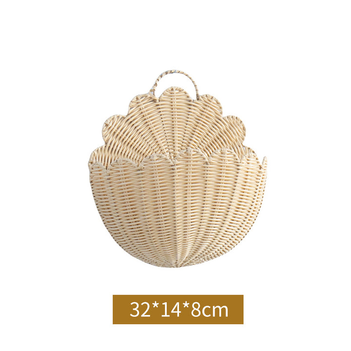 Handcrafted Basket in Shell Design Bowlift