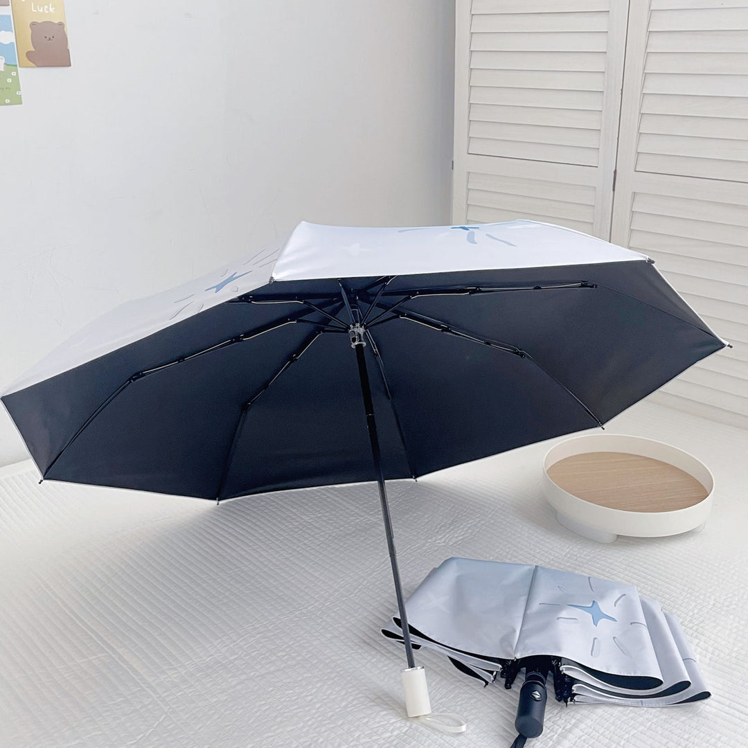 Women's foldable umbrella with innovative opening mechanism Bowlift