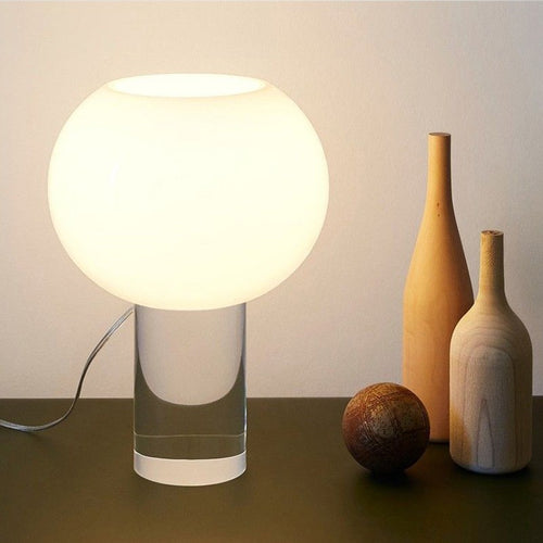 Sleek Modern Glass Table Lamp