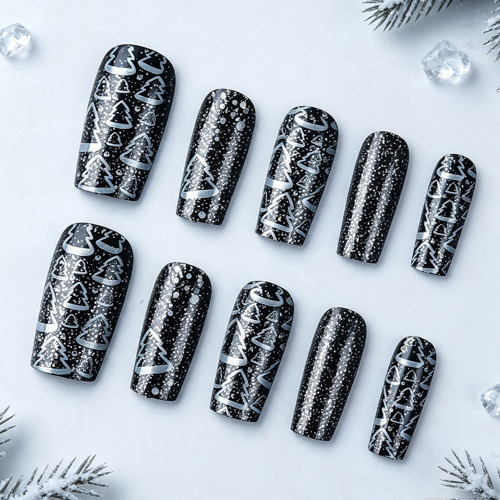Artistic Glossy Press-On Nails Bowlift