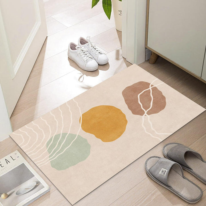 Stylish Marble Pattern Bath Mat