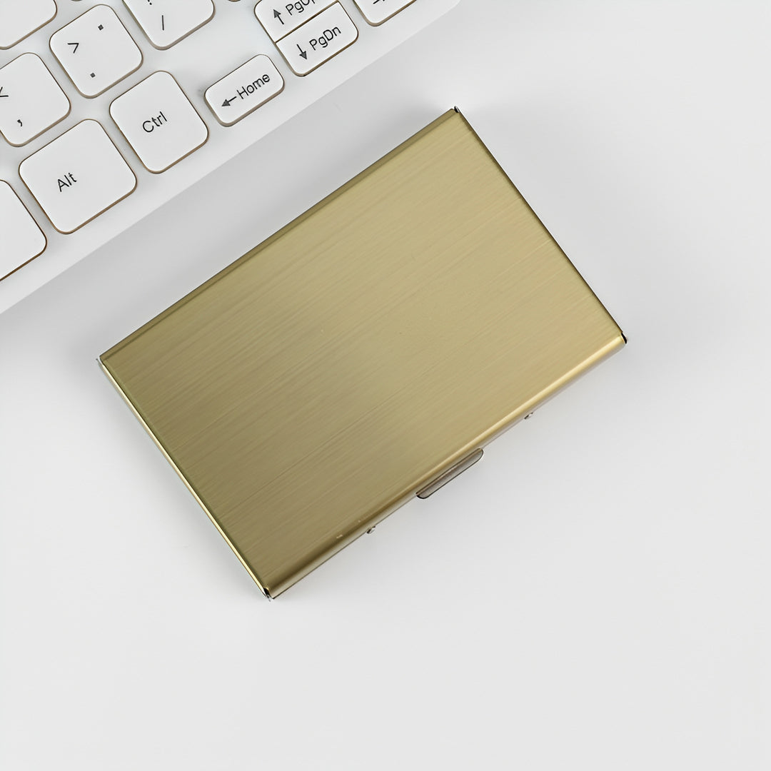 Premium Slim Aluminum Business Card Holder