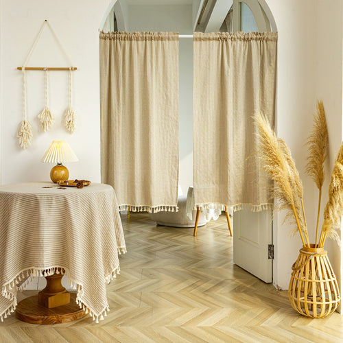 Decorative Striped Tablecloth