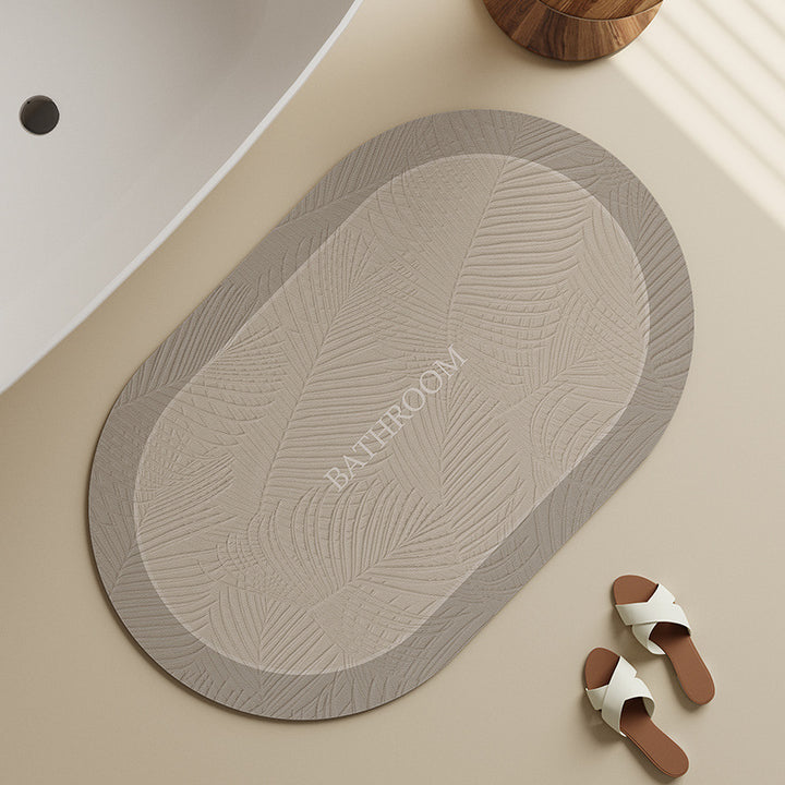 Elegant Floral Bath Mat Bowlift