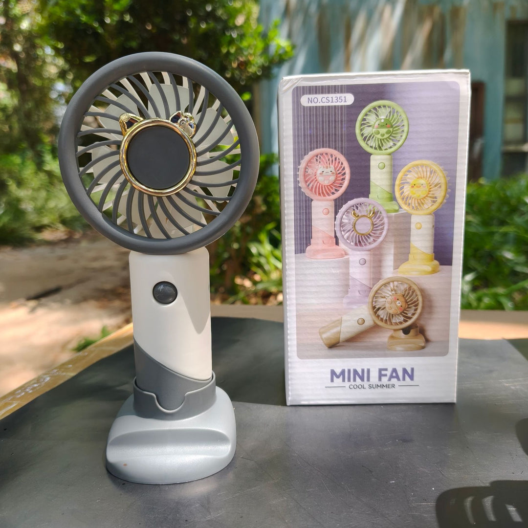 Unisex Portable Mini Fan with Rechargeable Battery Bowlift