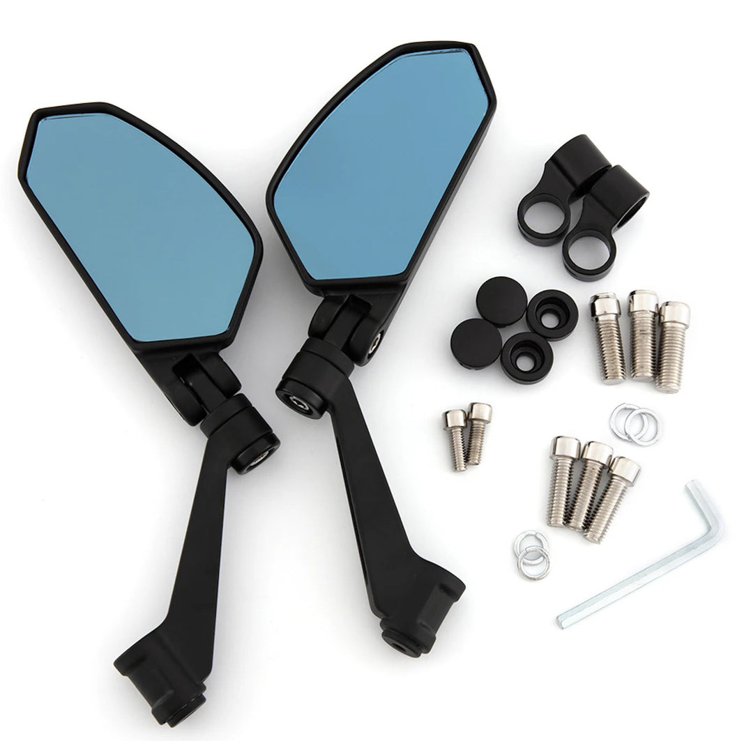 Premium Adjustable Rearview Motorcycle Mirrors Bowlift