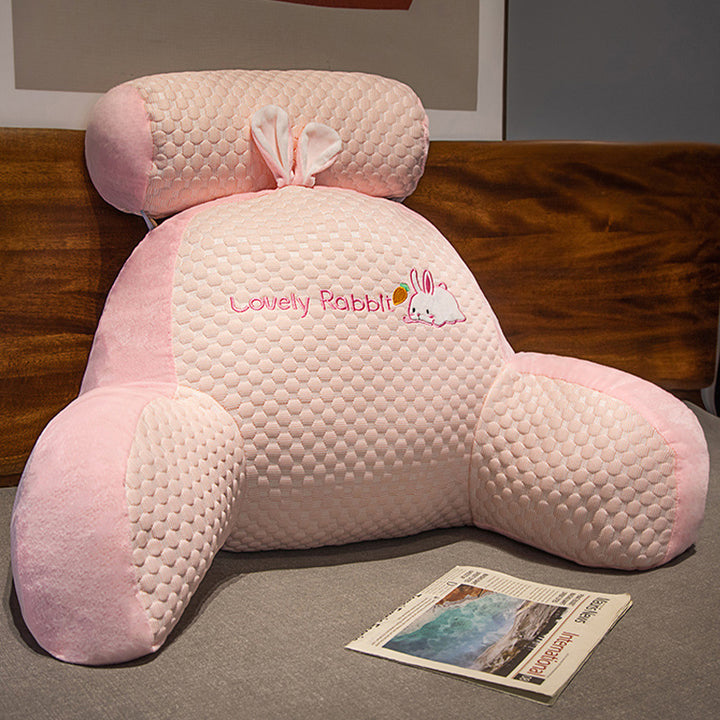 Plush Neck Support Pillow in Bunny Design Bowlift