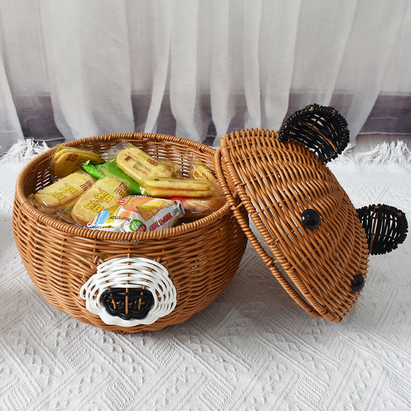 Cute Animal-Shaped Storage Basket Bowlift