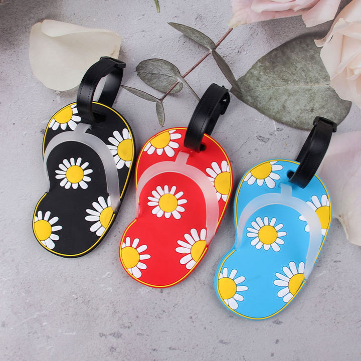 Fun Floral Flip-Flop Luggage Tag Bowlift