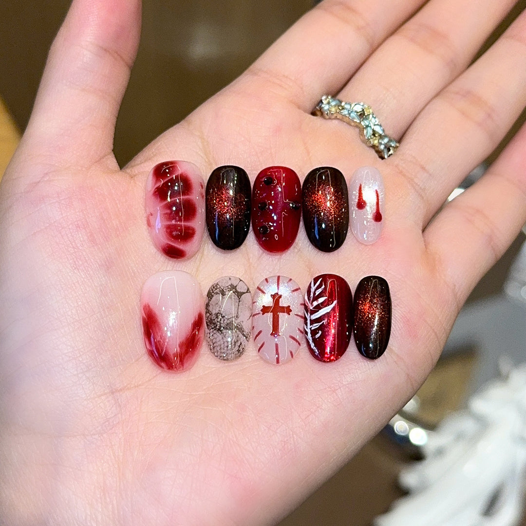 Creative Art Nails with Festive Design Bowlift