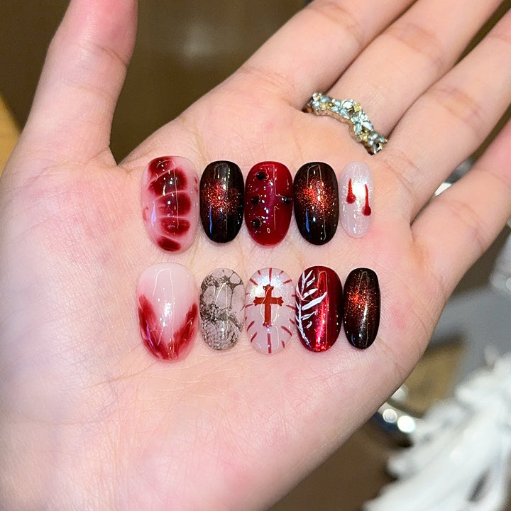 Creative Art Nails with Festive Design Bowlift