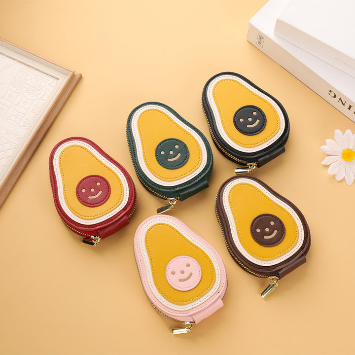 Fun Fruit-Themed Zippered Coin Purse Bowlift