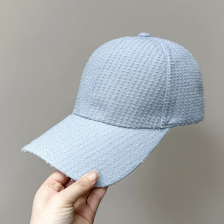 Women's Textured Fabric Baseball Cap Bowlift 1784083631