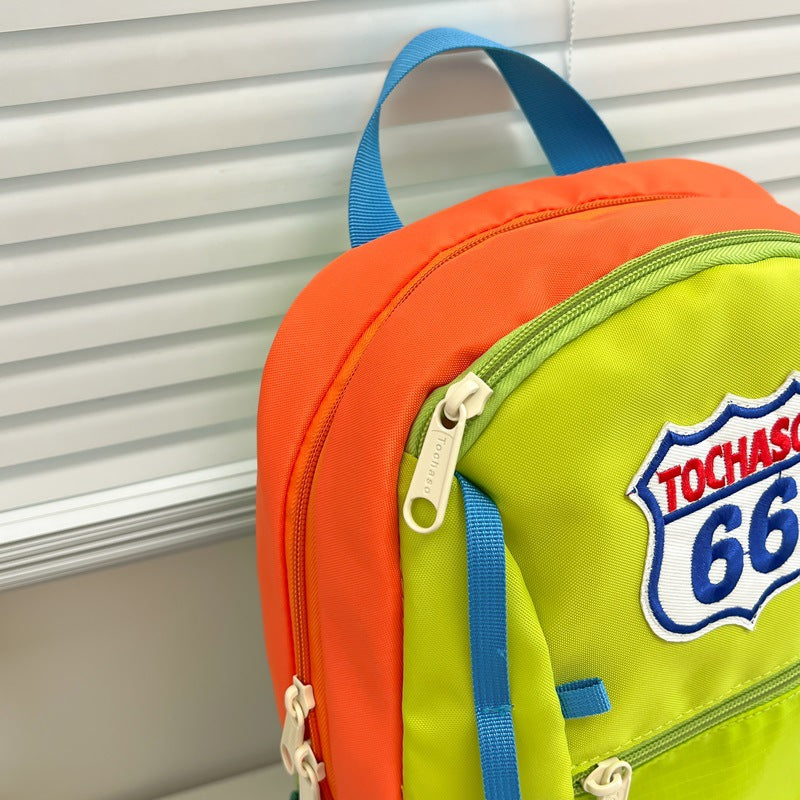 Colorful Patchwork Backpack Bowlift