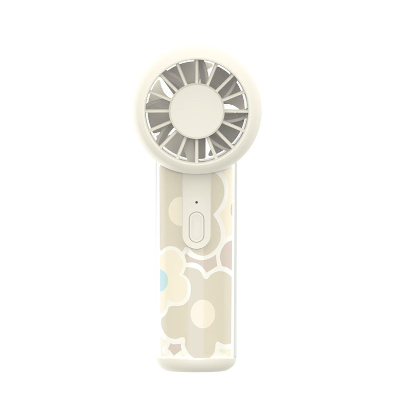 Unisex nano compact portable handheld fan rechargeable via USB with quiet operation and ergonomic grip Bowlift