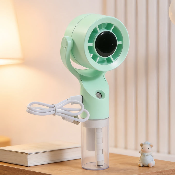 Women's Portable Mist Hand Fan with USB Connection Bowlift