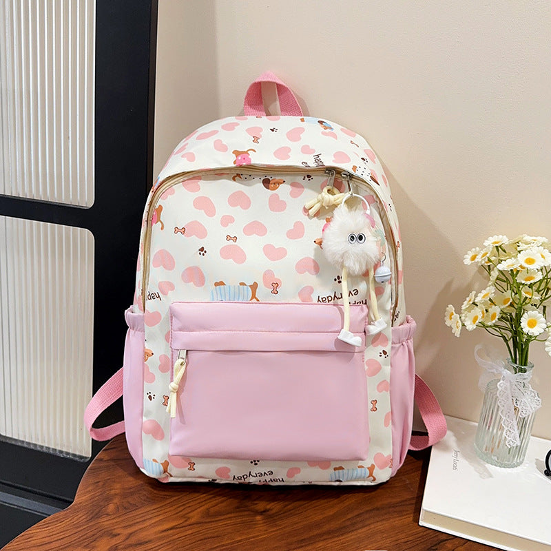 Cute Illustrated Pattern Backpack