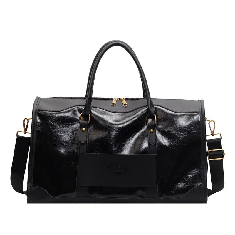 Stylish Leather Weekender Duffle