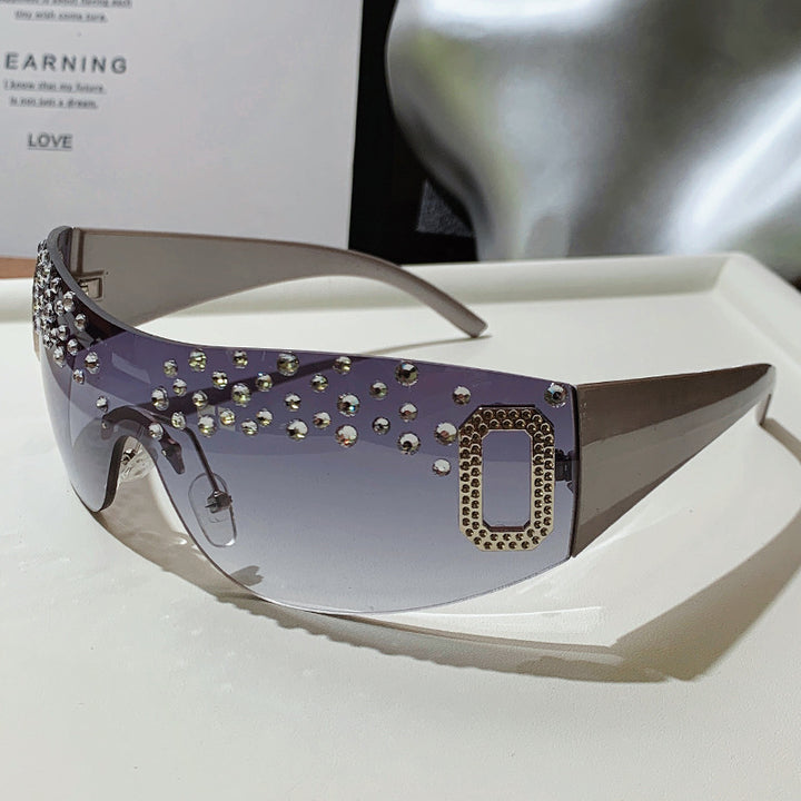 Women's Glamorous Sunglasses with Glitter Accents Bowlift