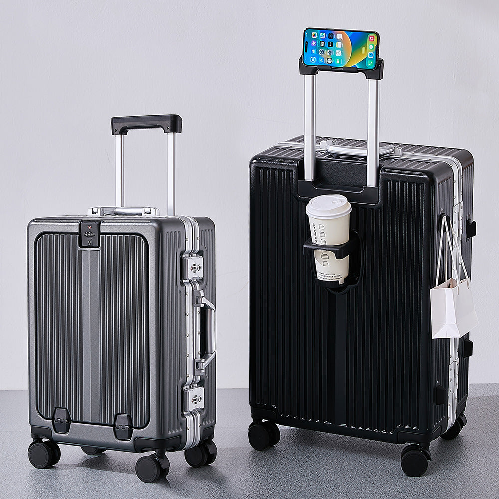 Sleek Hard-Shell Rolling Suitcase