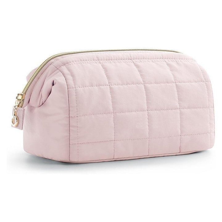 Quilted Cosmetic Organizer Bag Bowlift