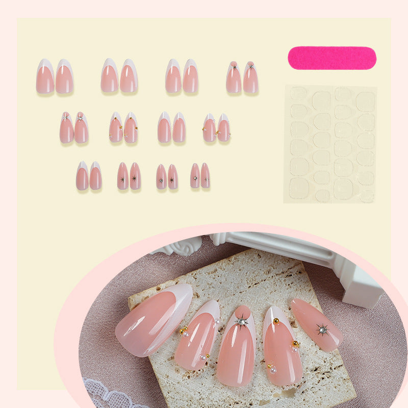 Artificial nail set with elegant Swarovski elements Bowlift