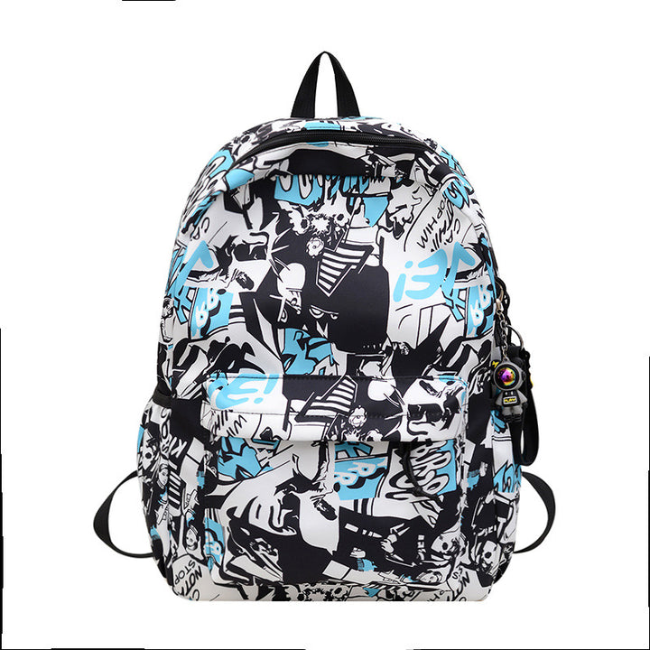 Artistic Graphic Print Backpack Bowlift
