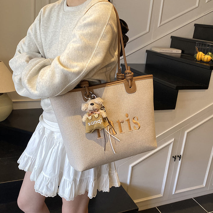 Elegant Paris Themed Tote Bag Bowlift
