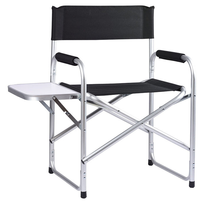 Comfortable Folding Chair With Side Shelf Bowlift