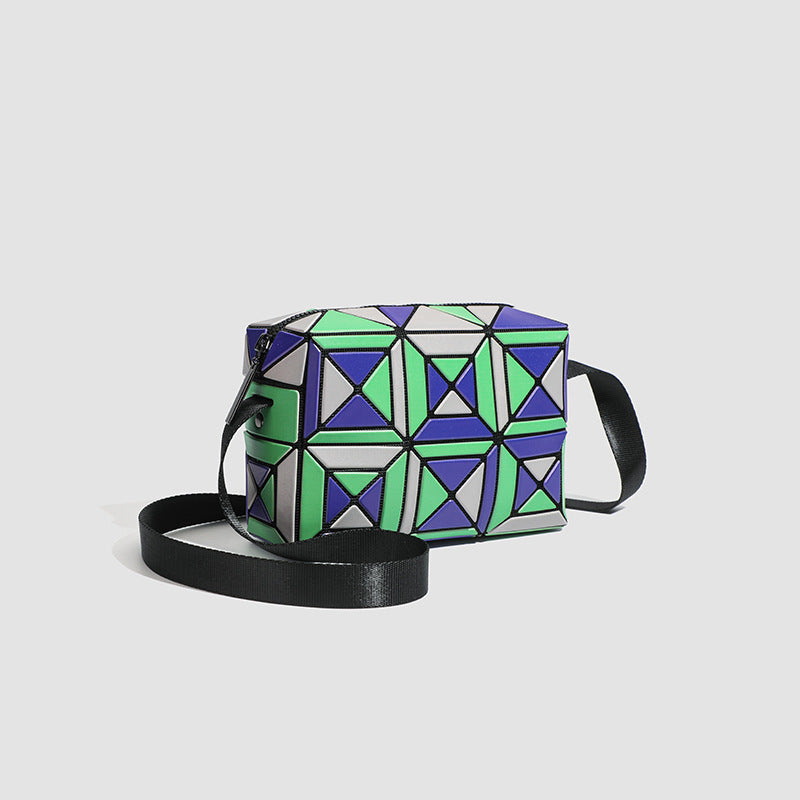 Geometric Patterned Crossbody Bag