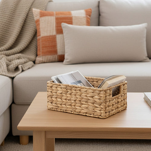 Natural Woven Storage Basket Bowlift