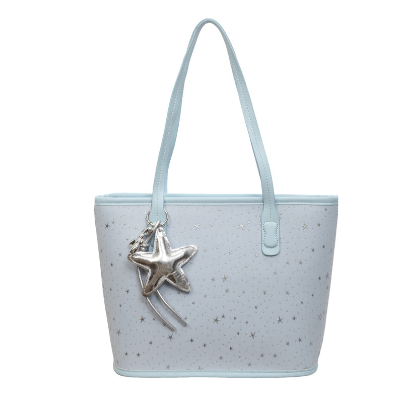 Trendy Star-Print Tote Bag Bowlift