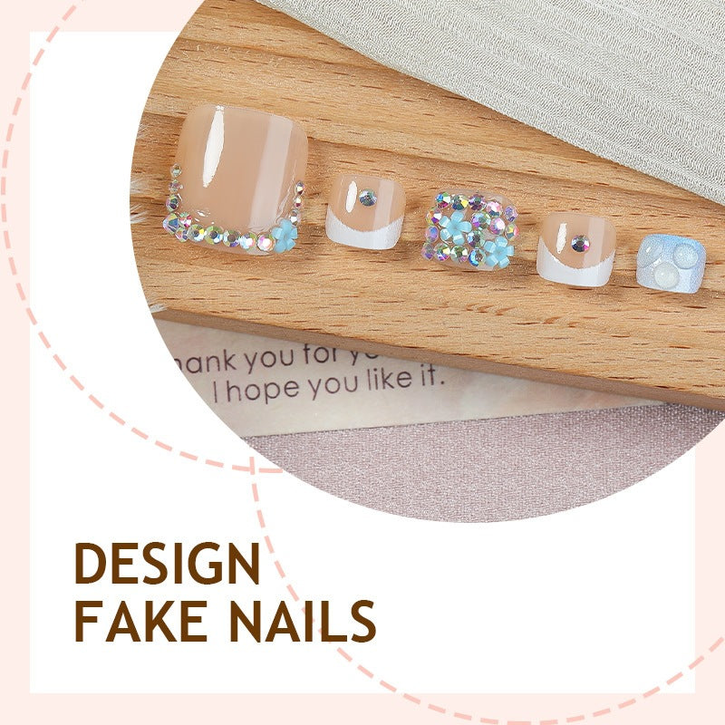 Glamorous artificial nail creation with elegant embellishments Bowlift