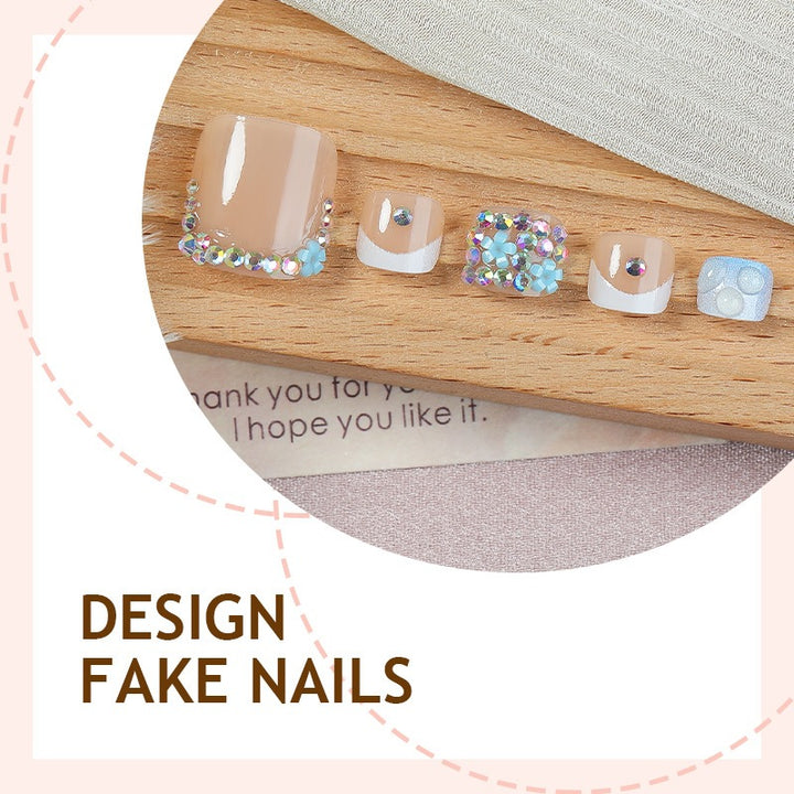 Glamorous artificial nail creation with elegant embellishments Bowlift
