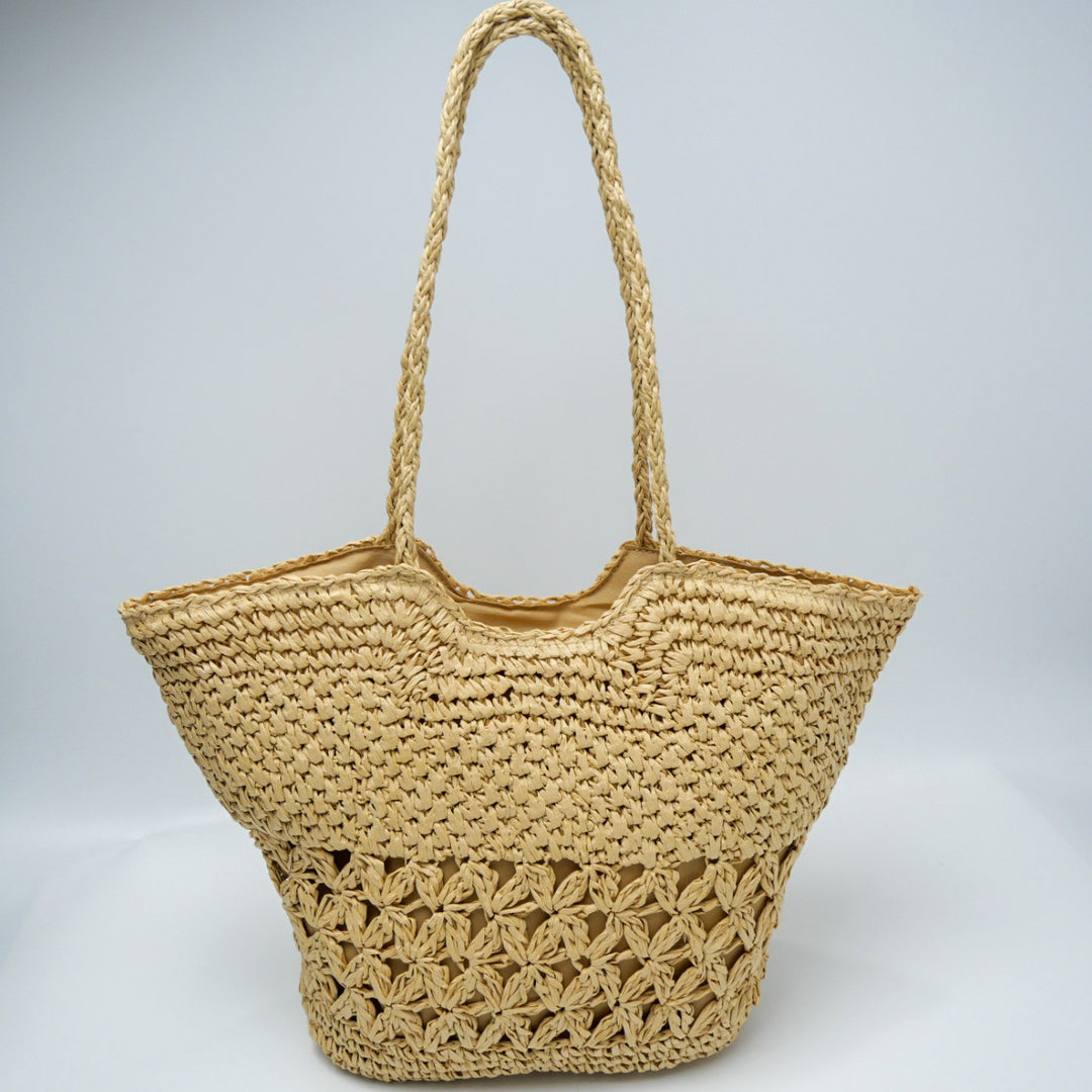 Vintage-Made Rattan Tote Bag Bowlift