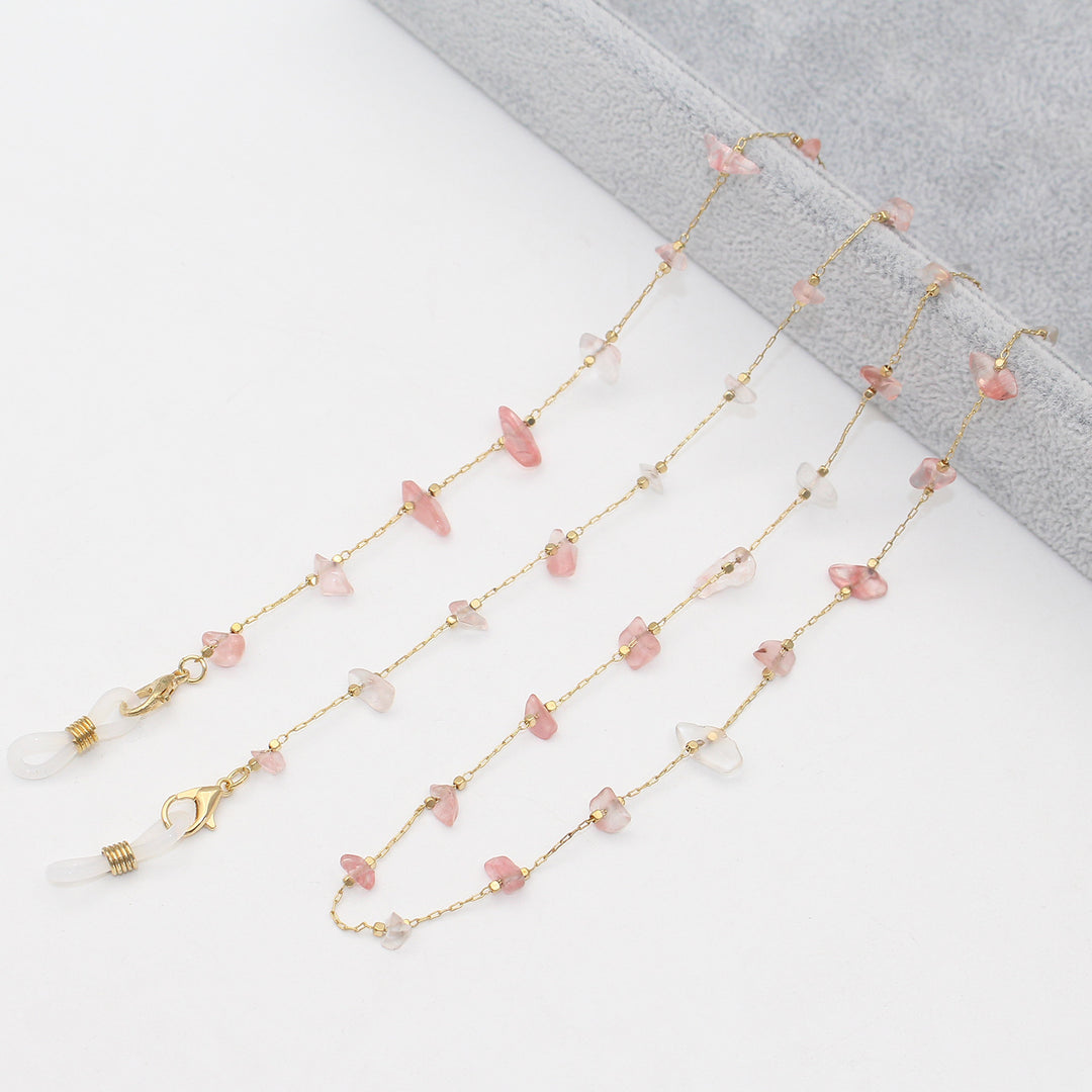 Elegant Crystal-Embellished Eyewear Chain Bowlift