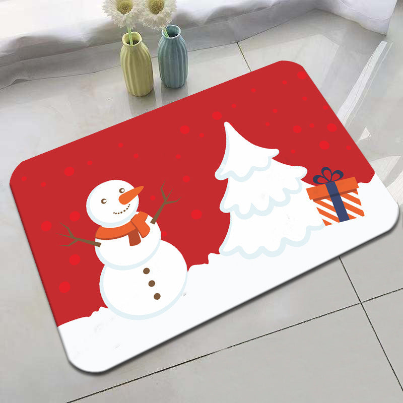 Festive Holiday-Themed Bath Mat Bowlift
