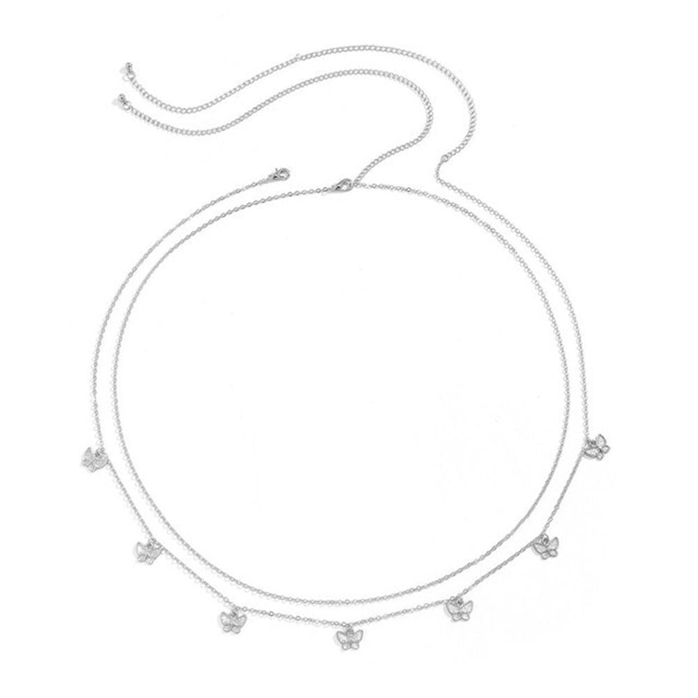 Delicate Butterfly Chain Necklace Bowlift