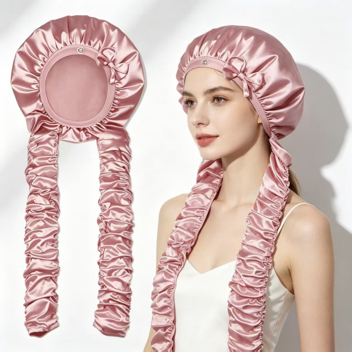 Heat-Resistant Satin Hair Care Bonnet