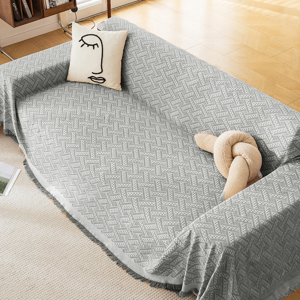 Stylish Woven Sofa Throw Blanket